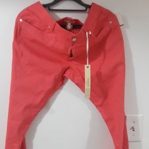 Dark pink pants
